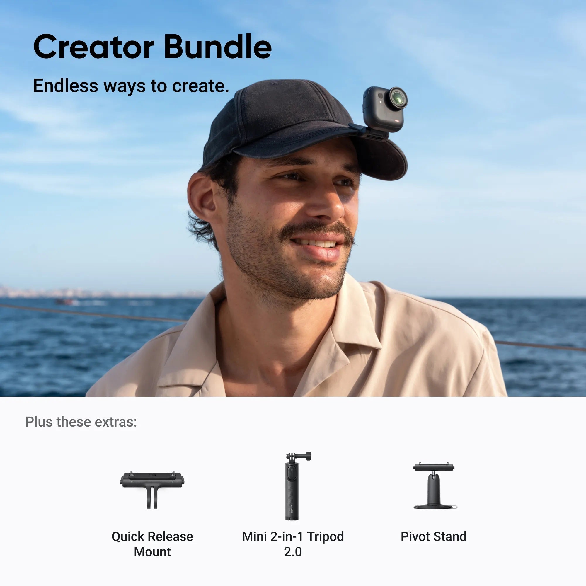Insta360 GO Ultra Creator Bundle (Midnight Black)