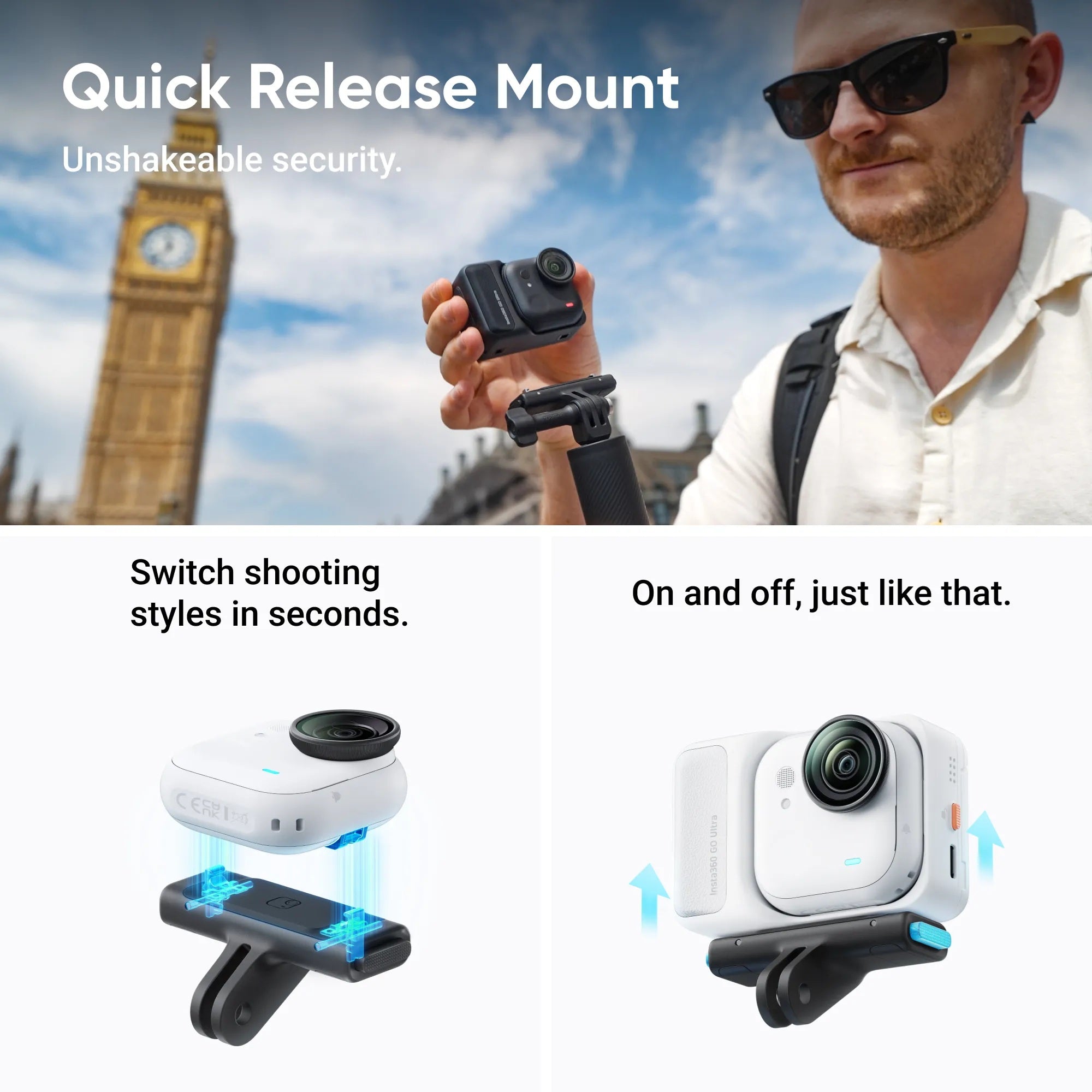 Insta360 GO Ultra Creator Bundle (Midnight Black) – Challenger