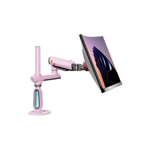 Northbayou J7 Gaming Monitor Arm Pink with RGB