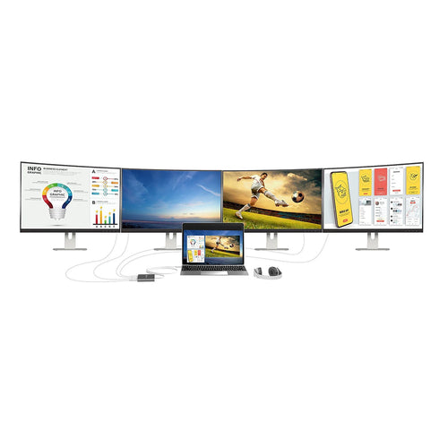 J5Create JCA366 USB-C to 4-Port HDMI Multi-Monitor Adapter