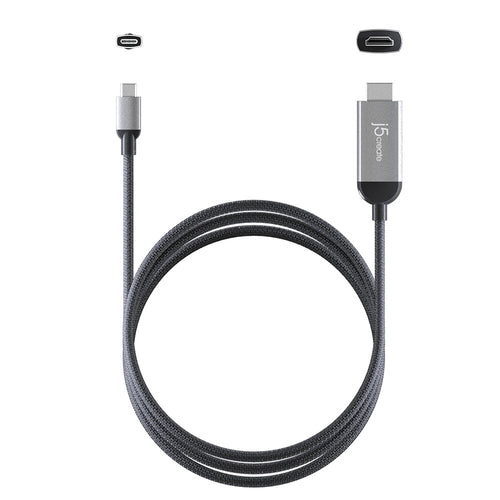 J5Create JCC156G USB-C to 4K240Hz HDMI Cable with PD Charging Port