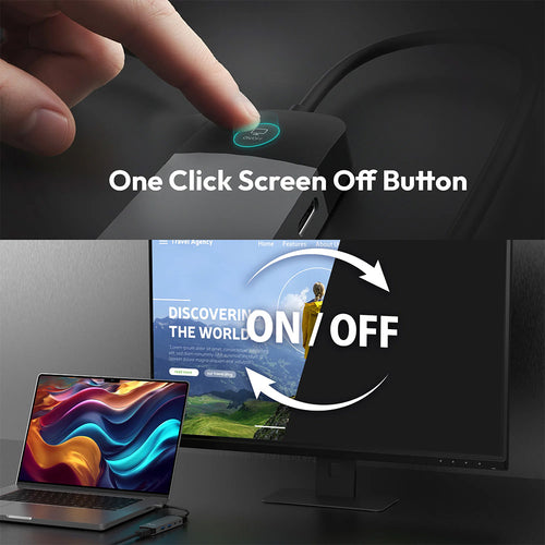 J5Create JCD3002 USB-C 7-in-1 4K Multi Hub with Screen-Off Control (PD)