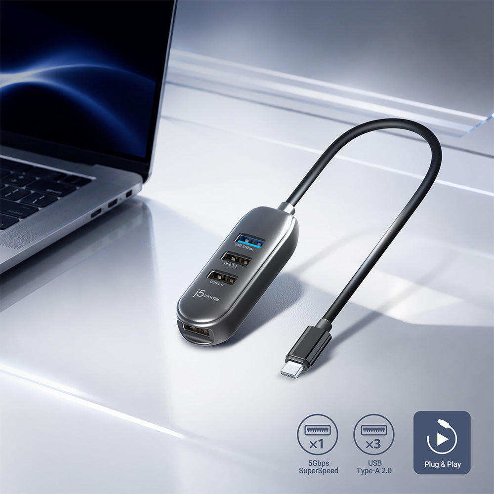 J5Create JCH3410 USB-C 4-Port Hub