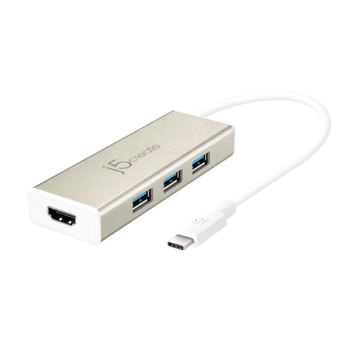 J5Create JCH451 USB-C 3.1 3-Port USB 3.0 Hub with HDMI