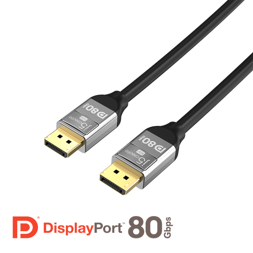 J5Create JDC44L16 VESA Certified 16K DisplayPort 2.1 80Gbps Cable
