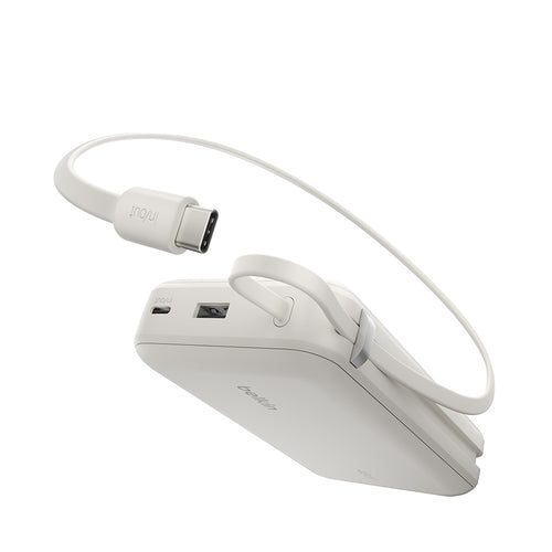 Belkin BPB036qcSA UltraCharge Power Bank 20K with Integrated Cable and Display - Sand