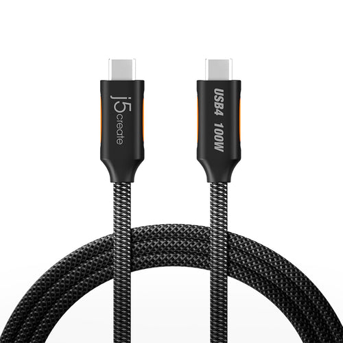 J5Create JUCX27L12 USB4 40Gbps USB-C Coaxial Cable 1.2M