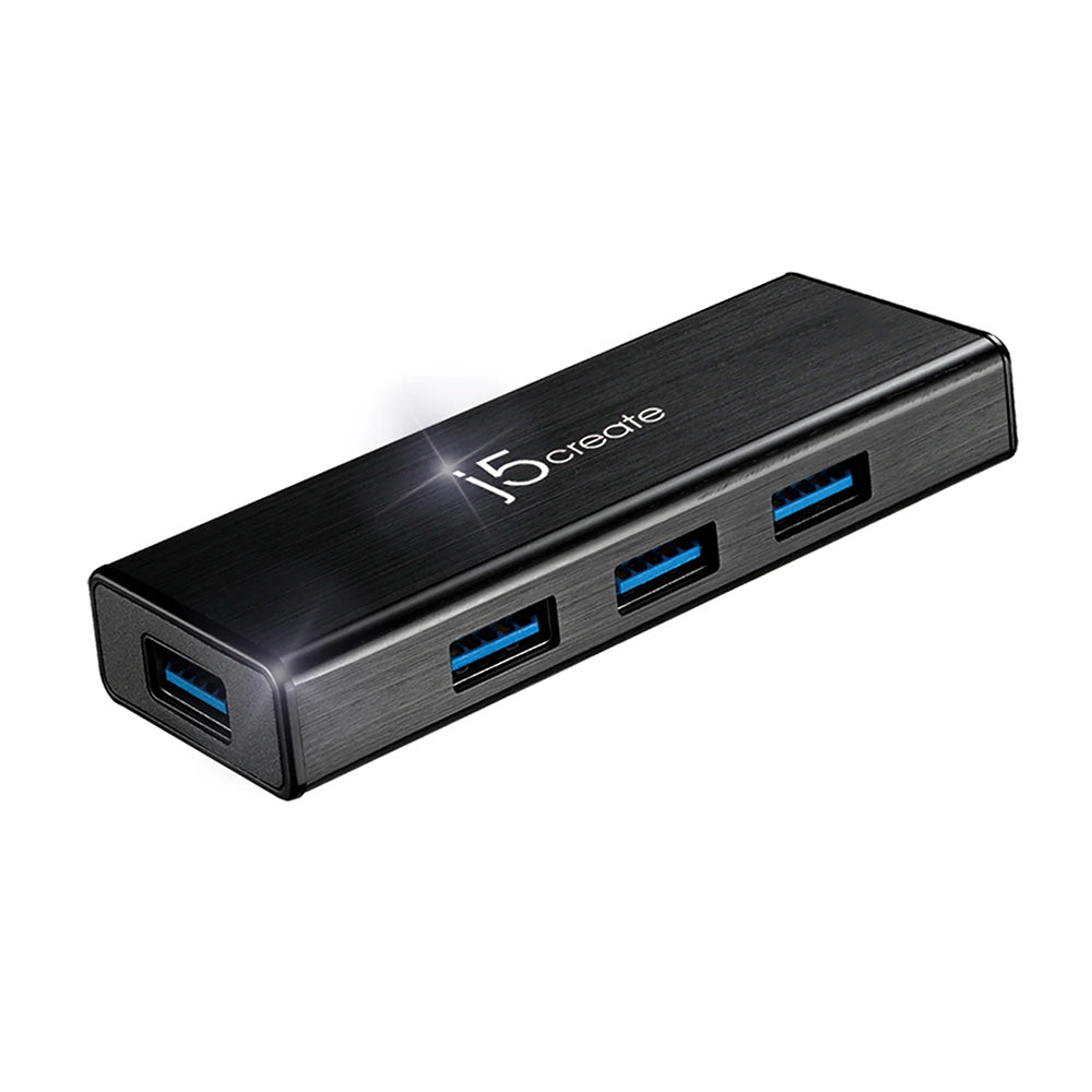 J5Create JUH340 USB3.0 4-Port Mini Hub with Power Adapter