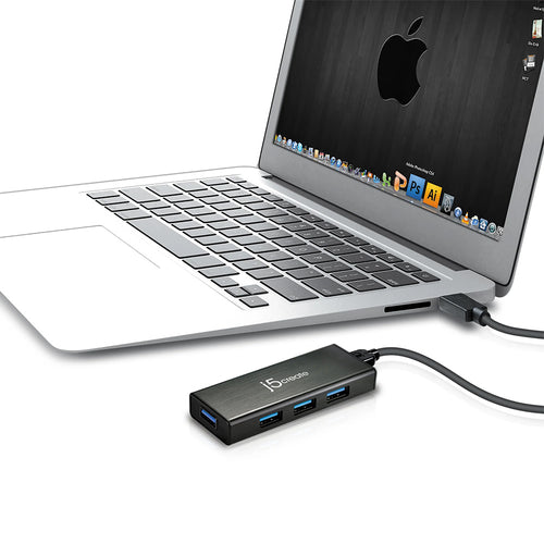 J5Create JUH340 USB3.0 4-Port Mini Hub with Power Adapter