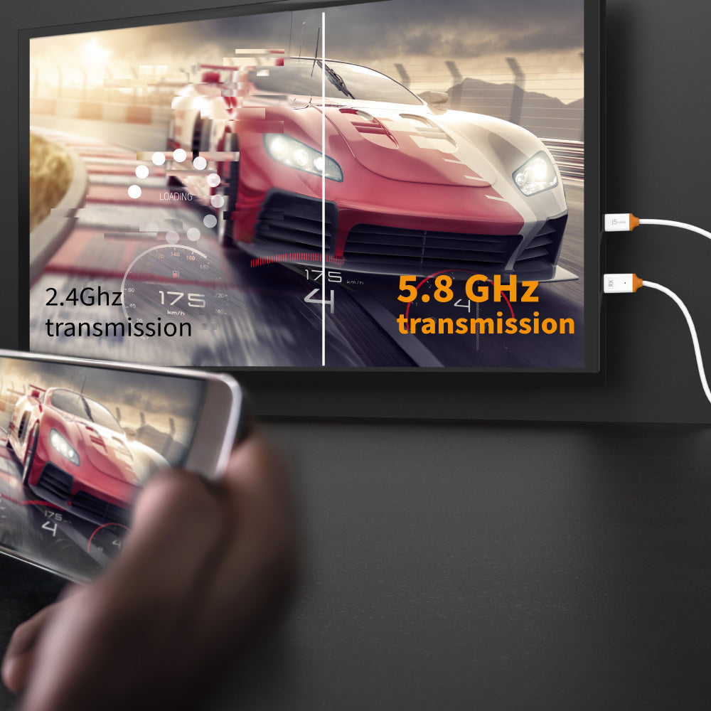 J5Create JVAW61 Screencast FHD USB-C Wireless Display HDMI Extender