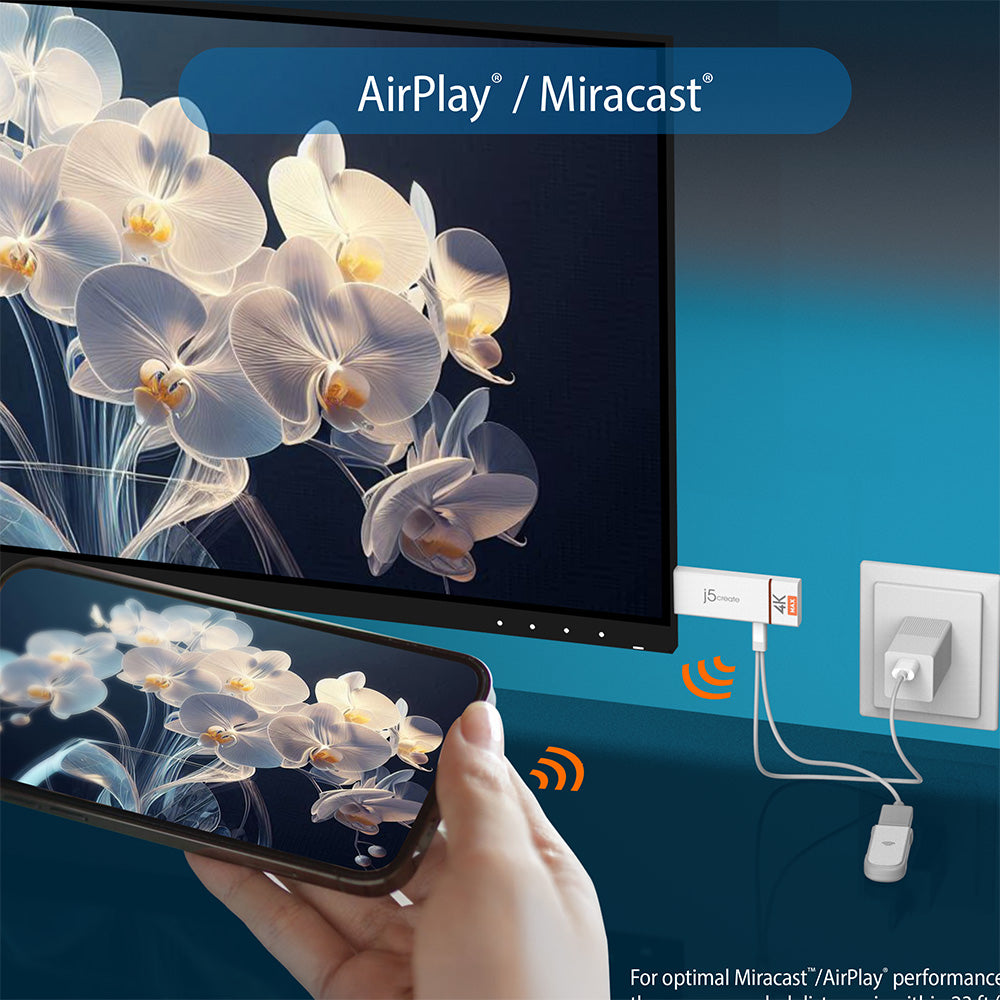 J5Create JVAW62T76MAX ScreenCast USB-C Wireless Display Extender with Antenna