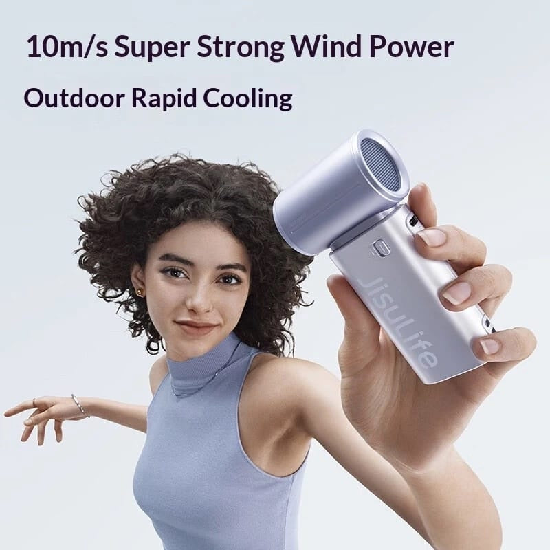JisuLife Life 9S 5000mAh Black Handheld Fan
