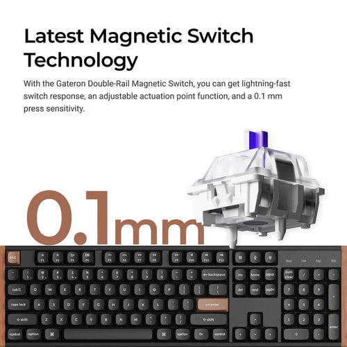 Keychron K10 HE Wireless Magnetic Switch Custom Keyboard (K10H-J1 Black)