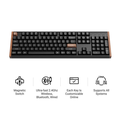 Keychron K10 HE Wireless Magnetic Switch Custom Keyboard (K10H-J1 Black)