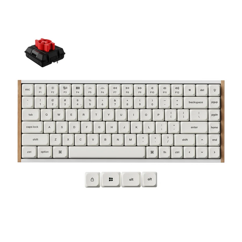 Keychron K3 Ultra 8K Red Switch Wireless Keyboard White