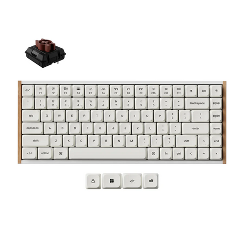 Keychron K3 Ultra 8K Brown Switch Wireless Keyboard White