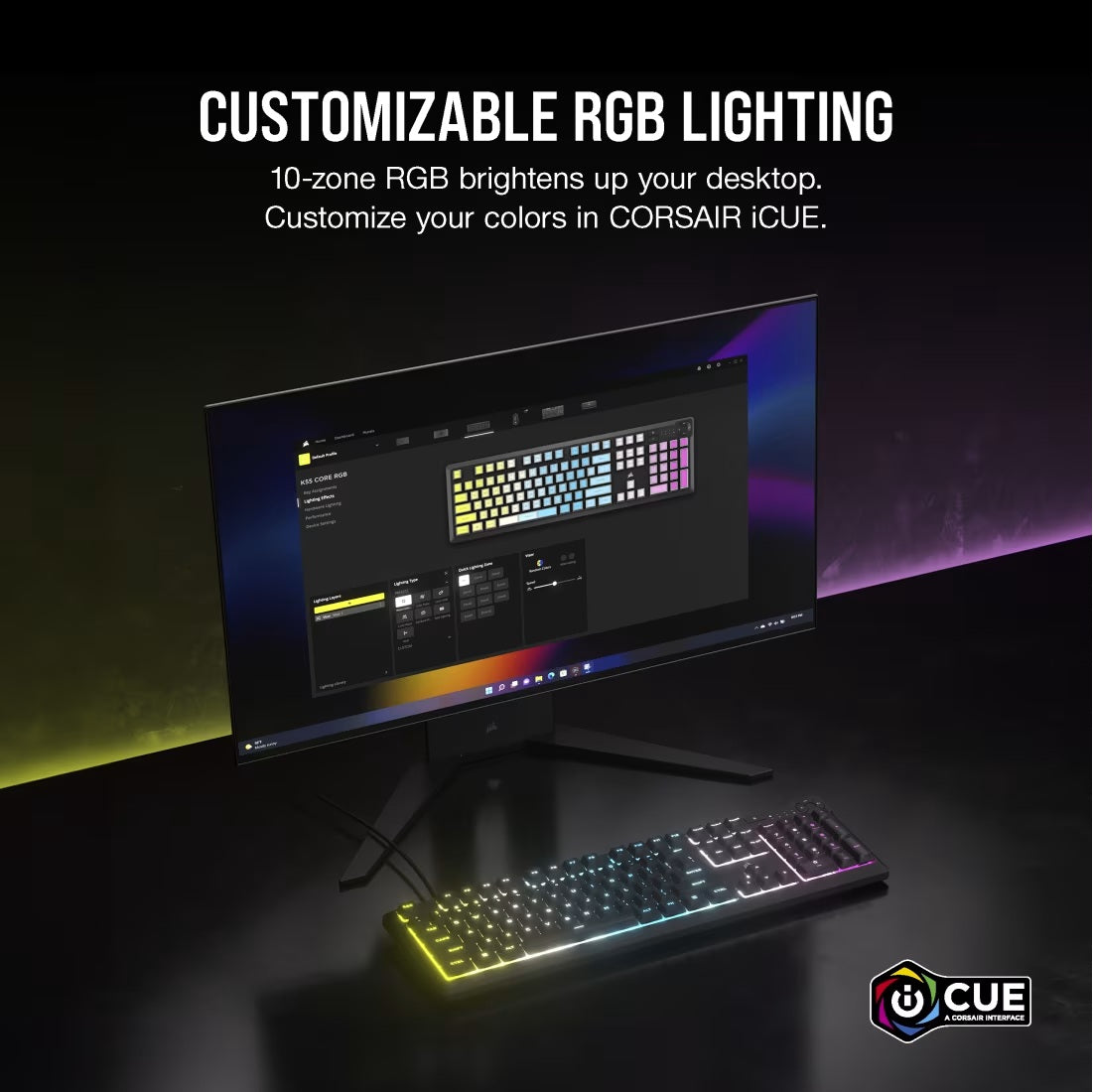Corsair K55 Core RGB Gaming Keyboard