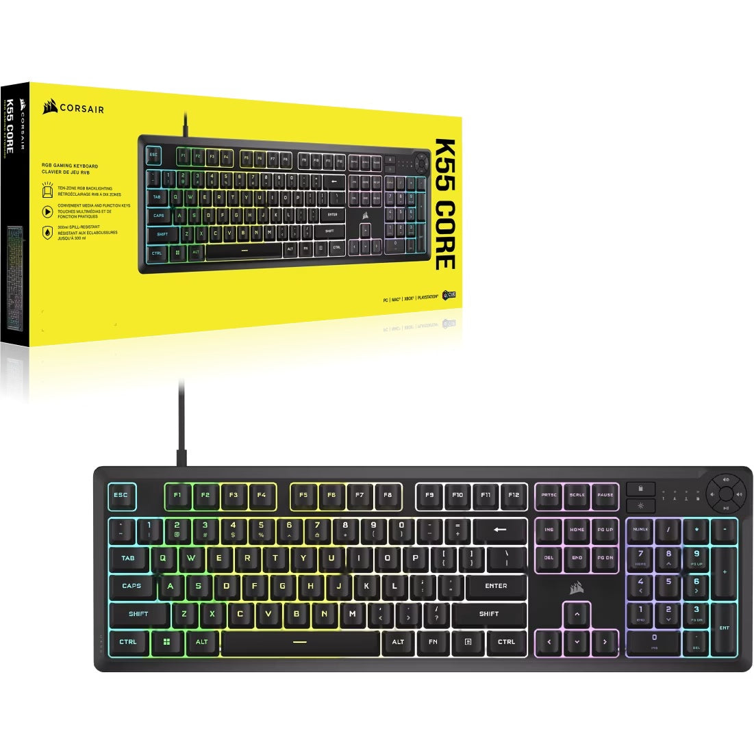 Corsair K55 Core RGB Gaming Keyboard