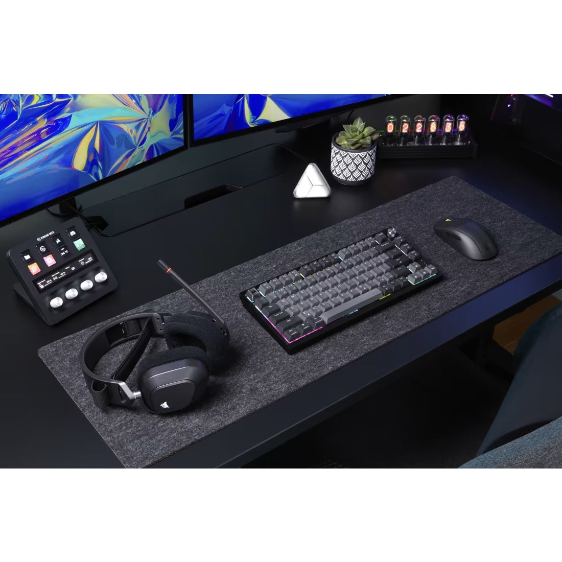 Corsair K65 Plus Wireless Keyboard 75% RGB - Midnight Grey