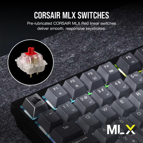 Corsair K65 Plus Wireless Keyboard 75% RGB - Midnight Grey