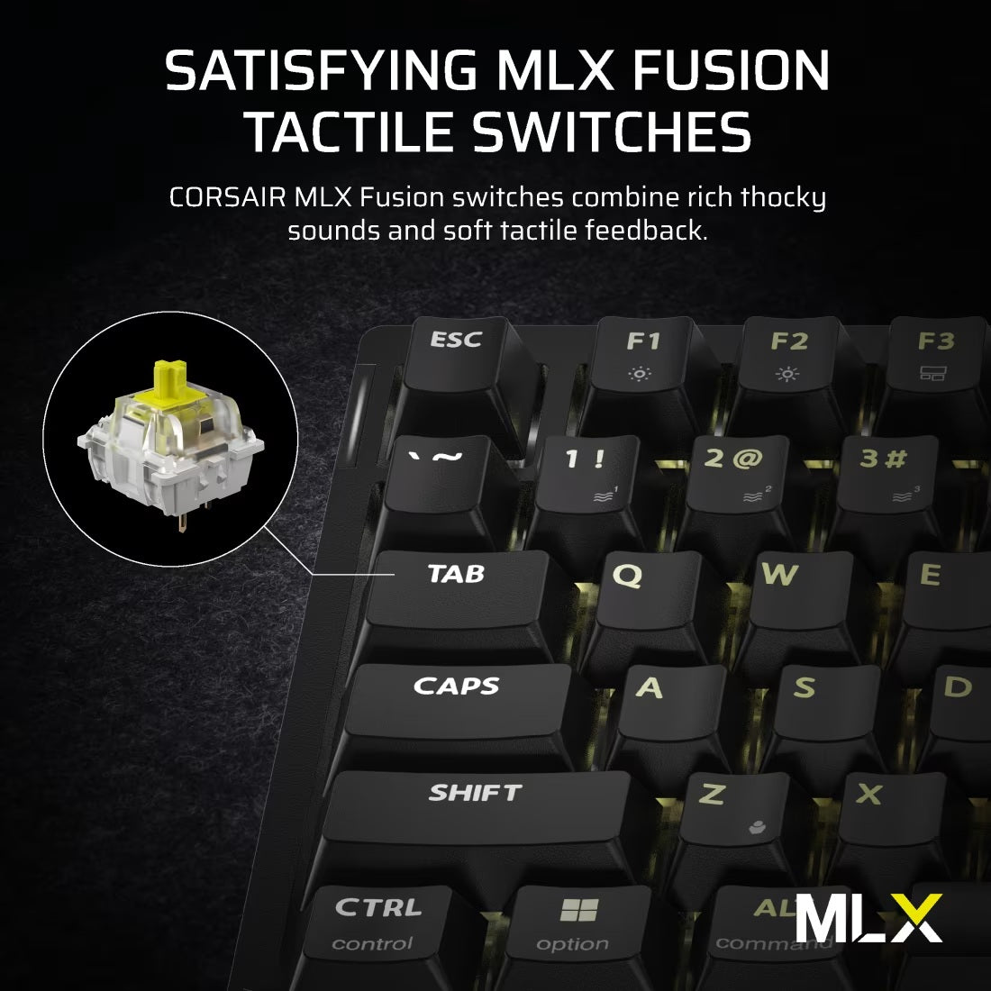 Corsair K65 Plus Wireless Keyboard 75% RGB - Tactile