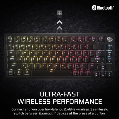 Corsair K65 Plus Wireless Keyboard 75% RGB - Tactile