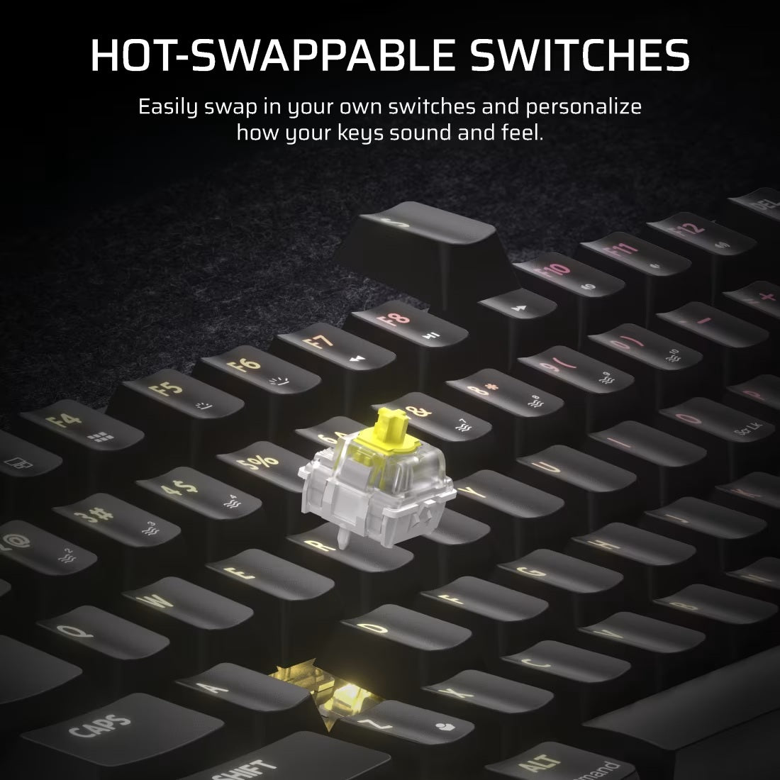 Corsair K65 Plus Wireless Keyboard 75% RGB - Tactile