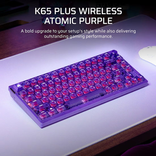 Corsair K65 Plus Wireless Keyboard 75% RGB - Atomic Purple