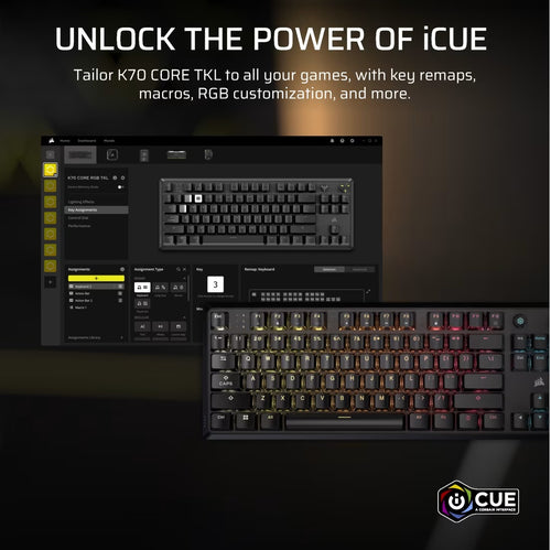 Corsair K70 Core TKL RGB Gaming Keyboard