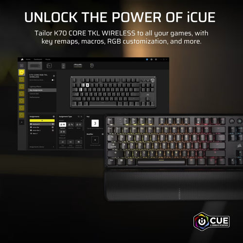 Corsair K70 Core TKL Wireless RGB Keyboard Linear
