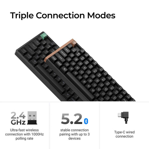 Keychron K8 HE (K8H-J1) Wireless Magnetic Switch Custom Keyboard (Black)