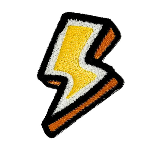 KAGS KG0397 Personalise Me Lightning 5cm Embroidered Hybrid Patch