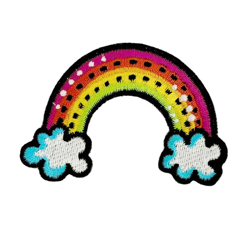 KAGS KG0434 Personalise Me Rainbow 5cm Embroidered Hybrid Patch