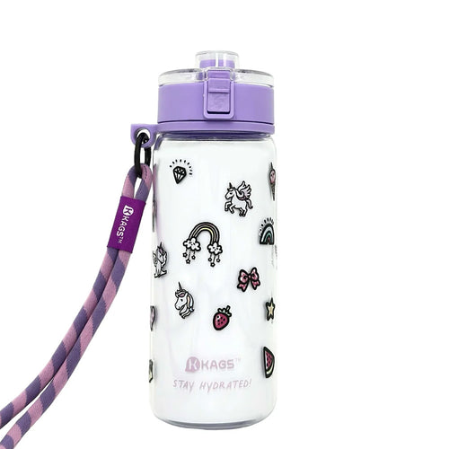 KAGS KG9544-UNICORN Aquarecharge Series Tritan 600ml Water Bottle