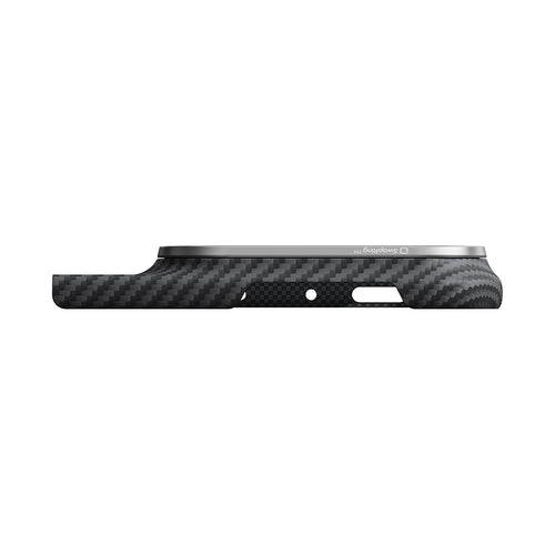PITAKA PT-KI1801FS Edge Case (Back Cover with Axis + Front Cover) for iPhone Duo - Black/Grey