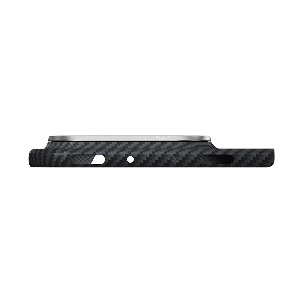 PITAKA PT-KI1801FS Edge Case (Back Cover with Axis + Front Cover) for iPhone Duo - Black/Grey
