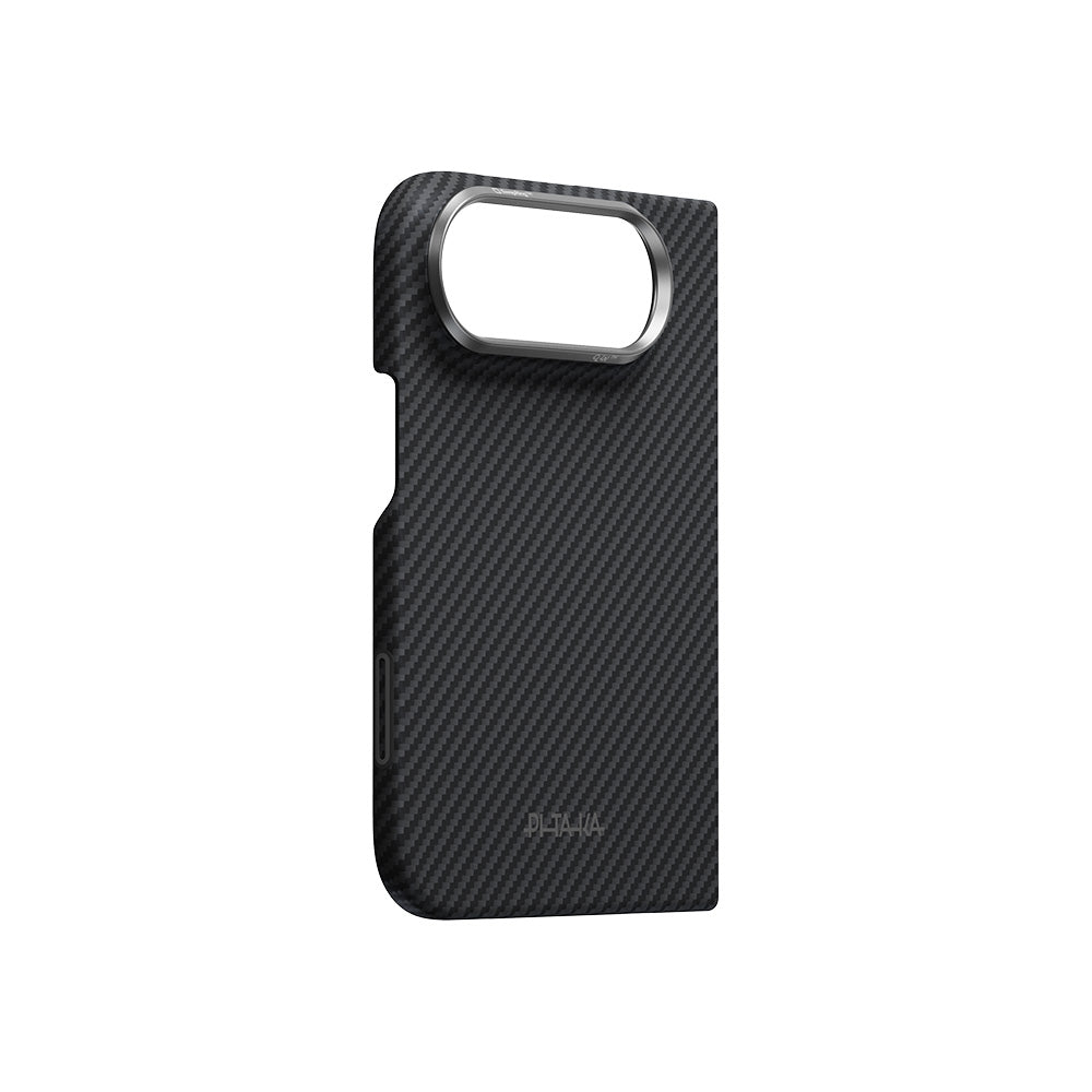 PITAKA PT-KI1801FS Edge Case (Back Cover with Axis + Front Cover) for iPhone Duo - Black/Grey