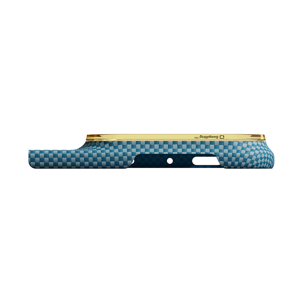 PITAKA PT-KI1802FS Edge Case (Back Cover with Axis + Front Cover) for iPhone Duo - California Dream