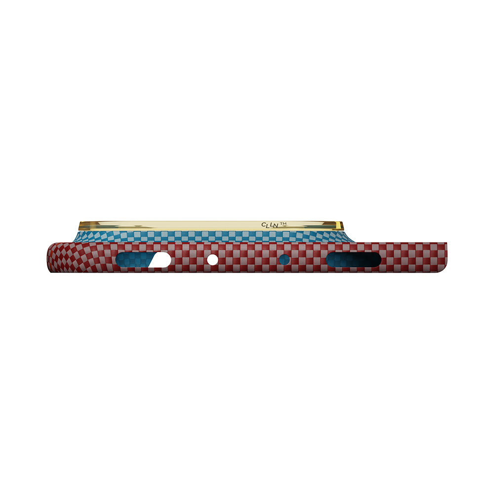 PITAKA PT-KI1802FS Edge Case (Back Cover with Axis + Front Cover) for iPhone Duo - California Dream