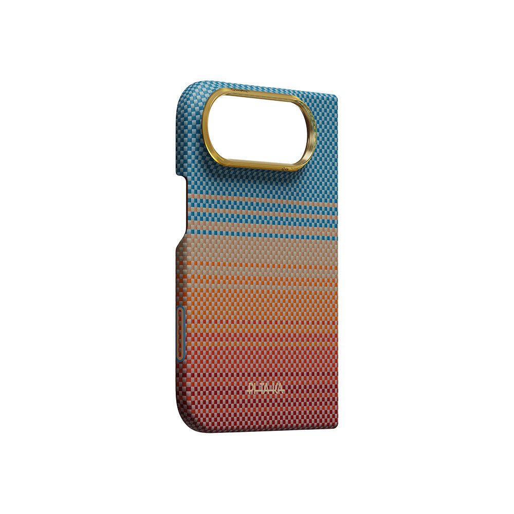 PITAKA PT-KI1802FS Edge Case (Back Cover with Axis + Front Cover) for iPhone Duo - California Dream