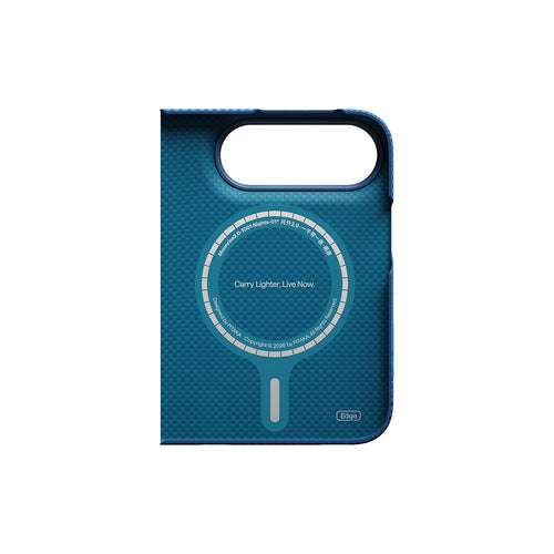 PITAKA PT-KI1803FS Edge Case (Back Cover with Axis + Front Cover) for iPhone Duo - Night Midnight