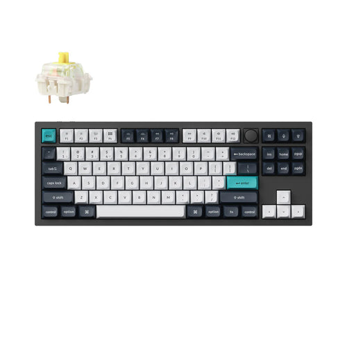 Keychron Q3 Max (Q3M-M4) Wireless Custom Mechanical Keyboard (Black - Banana Switch)