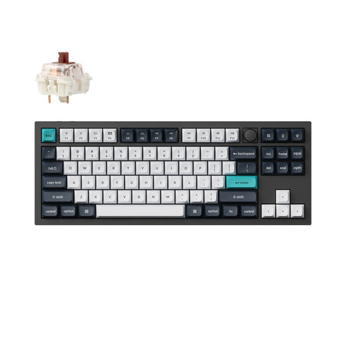 Keychron Q3 Max (Q3M-M3) Wireless Custom Mechanical Keyboard (Black - Brown Switch)