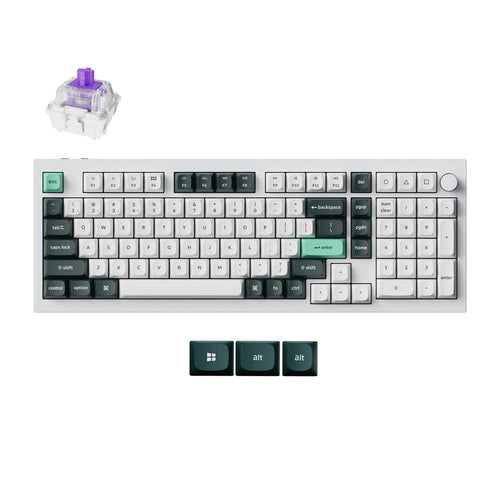 Keychron Q5 HE (Q5H-P1) Wireless Magnetic Switch Custom Keyboard (White)