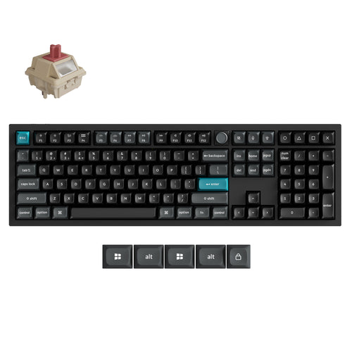 Keychron Q6 Ultra 8K (Q6U-M1) Wireless Mechanical Keyboard Red Switch - Black