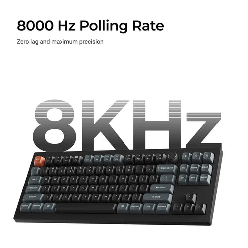 Keychron V3 Ultra 8K (V3U-D4) Wireless Custom Mechanical Keyboard (Banana Switch)