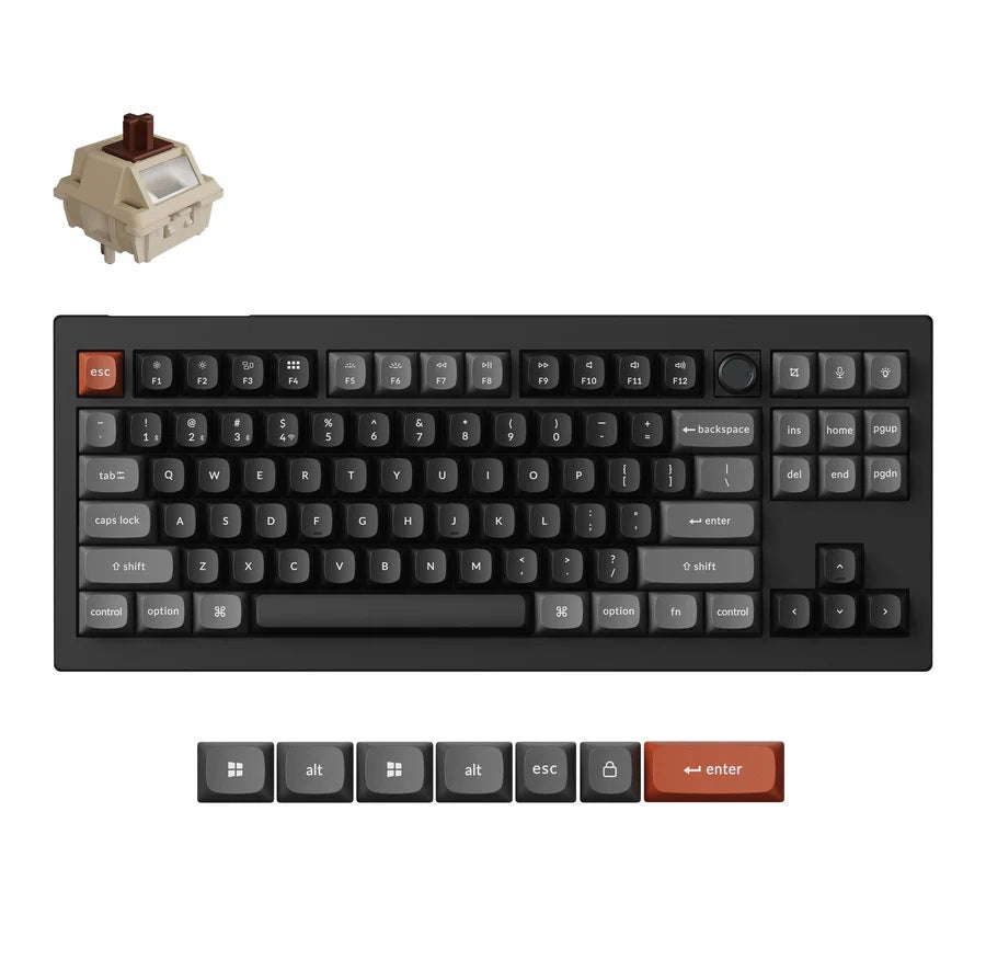 Bro Key Keyboards Keychron V3 Ultra 8K (V3U-D3) Wireless Custom Mechanical Keyboard (Bro ...