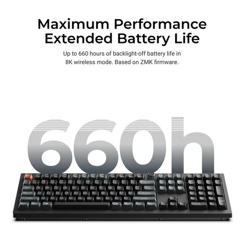 Keychron V6 Ultra 8K (V6U-D4) Wireless Custom Mechanical Keyboard (Banana Switch)