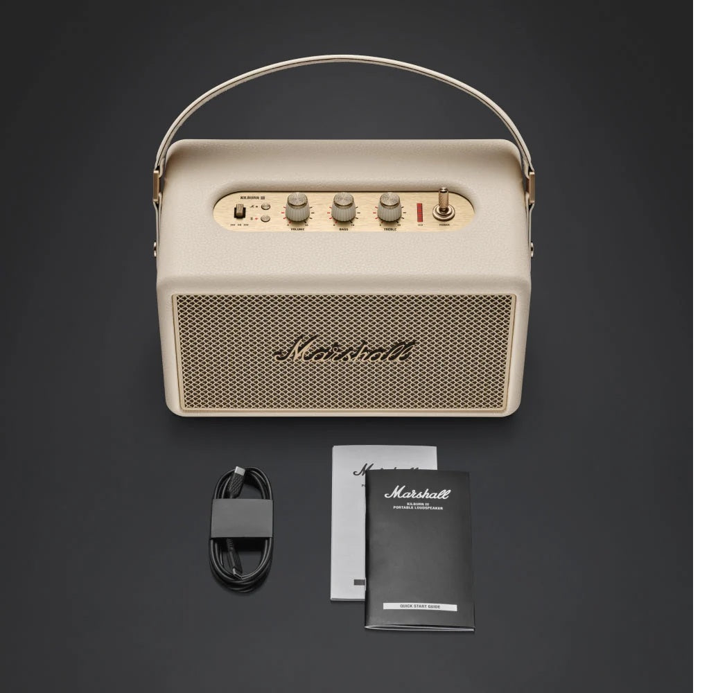 Marshall Kilburn III Bluetooth Speaker - Cream
