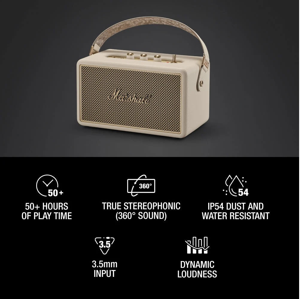 Marshall Kilburn III Bluetooth Speaker - Cream